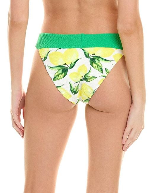 Terez Green Textured Mid-Rise Bottom