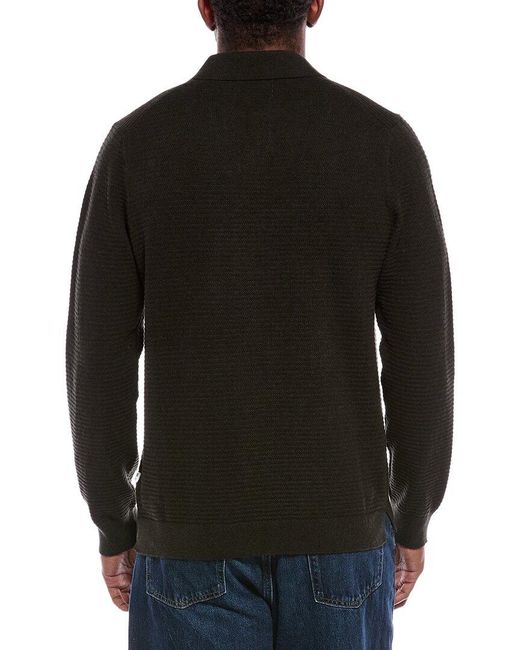 NN07 Black Paul Polo Sweater for men