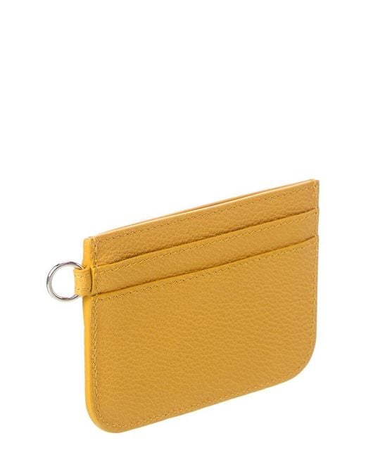 Fendi Orange Ff Leather Card Case