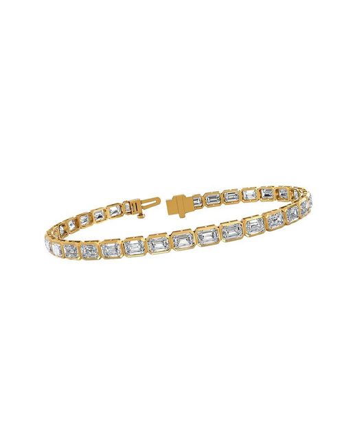 Lab Grown Diamonds White 14K 11.20 Ct. Tw. Lab-Grown Diamond Tennis Bracelet