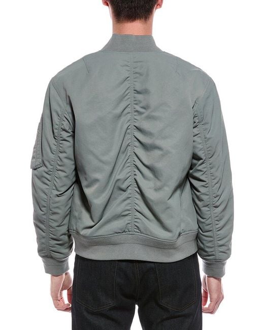 Rag & Bone Gray Manston Bomber Jacket for men