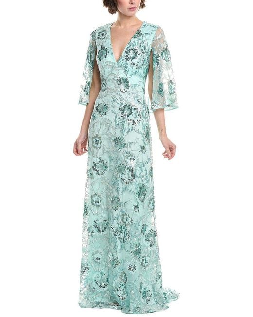Jovani Blue Sequin Gown
