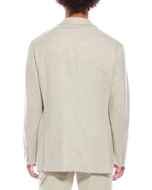 Brunello Cucinelli Gray Wool & Cashmere-Blend Blazer for men