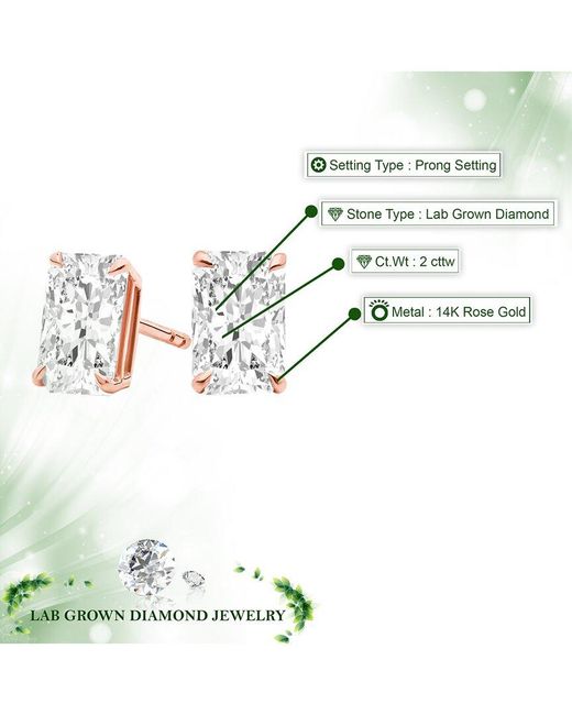 Amairah White 14K 2.00 Ct. Tw. Lab-Grown Diamond Stud Earrings