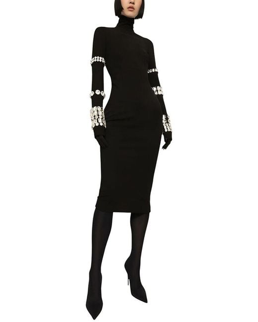 AMINA GLAM Black Maxi Dress