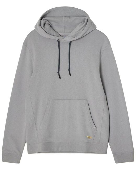 Robert Talbott Gray Chandler French Terry Hoodie for men