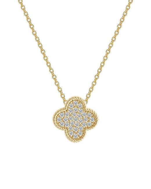 Gabi Rielle Metallic 14K Over Cz Sparkling Necklace