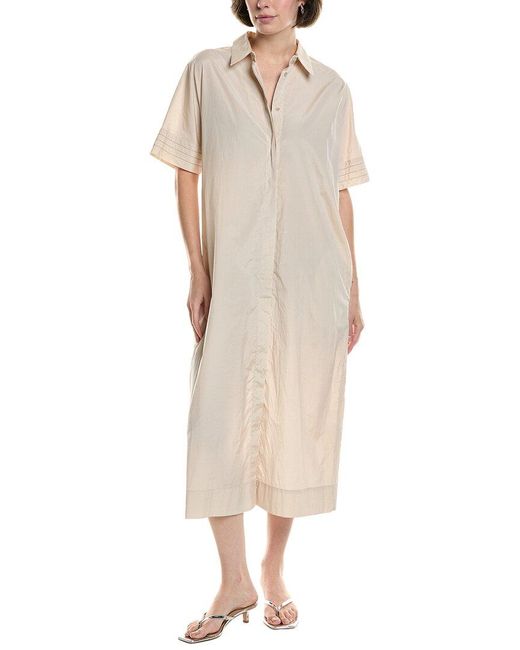 Peserico Natural Midi Shirtdress