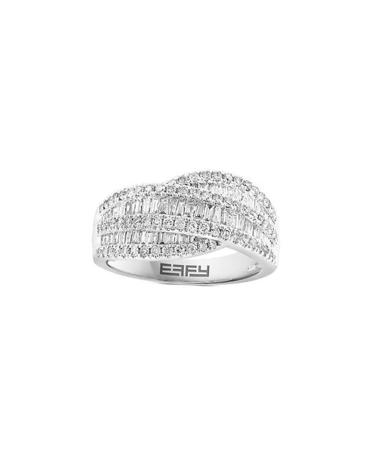 Effy Fine Jewelry White 14K 0.95 Ct. Tw. Diamond Ring