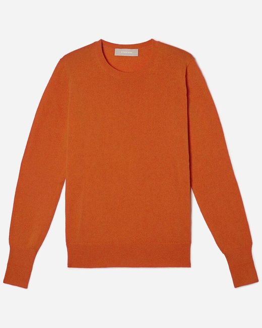 Everlane Orange The Cashmere Crew Sweater