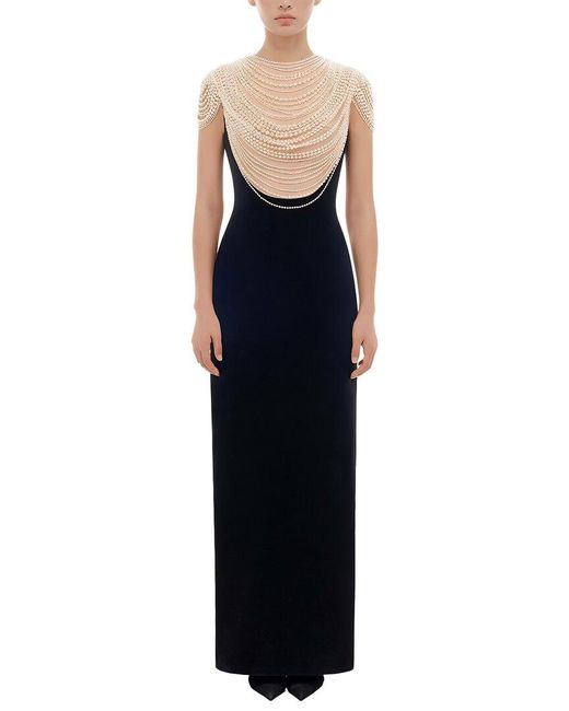 Amanda Royal Black Maxi Dress