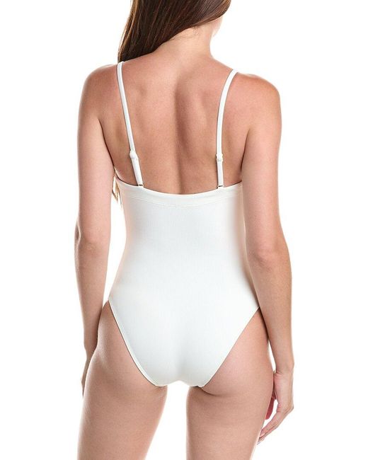 Solid & Striped White The Gemma One-Piece