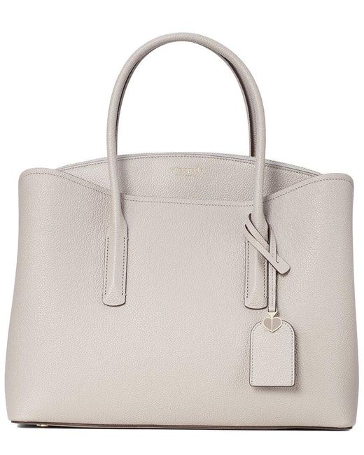 Kate Spade Natural Refined Grain Leather Large Satchel