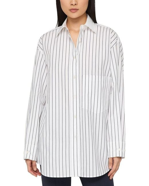 Lafayette 148 New York White Oversized Shirt