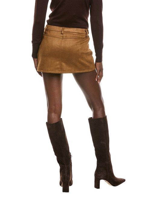 Brook + Lynn Brown Short Skirt