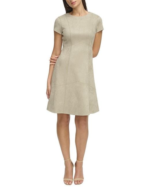 Kensie Natural A-Line Dress
