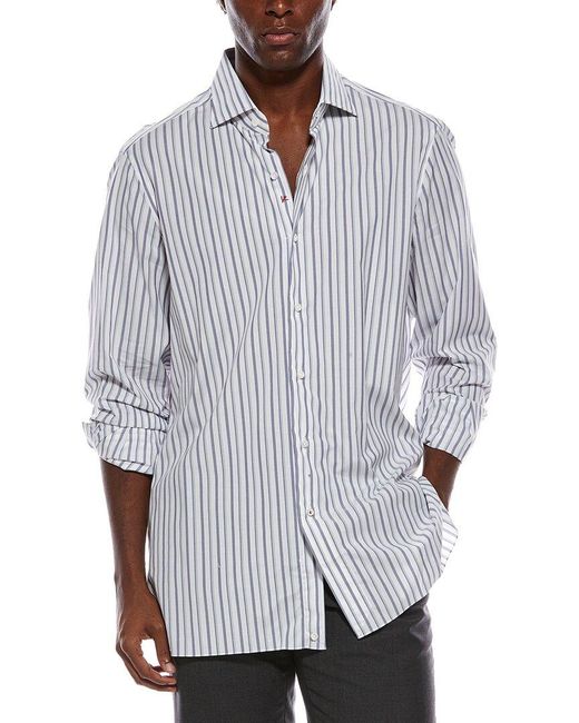 Isaia Gray Dress Shirt for men