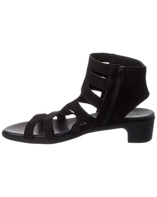 Arche Black Kisuro Leather Sandal