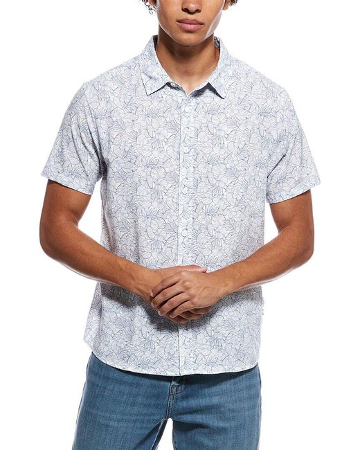 Vintage Summer White Performance Perforated Shirt for men