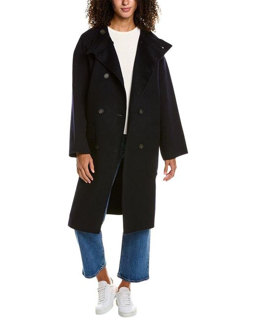 Vanessa Bruno Pavel Woolblend Coat in Black Lyst