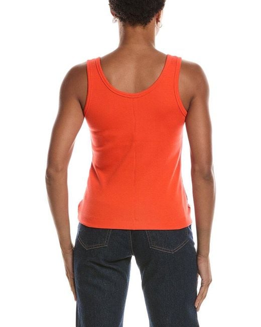 Reiss Orange Stretch Ribbed Vest