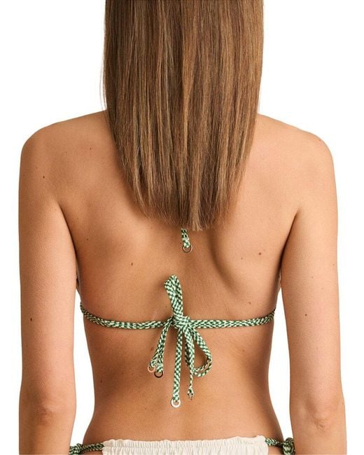 Reiss Natural Rue Print Bikini Top