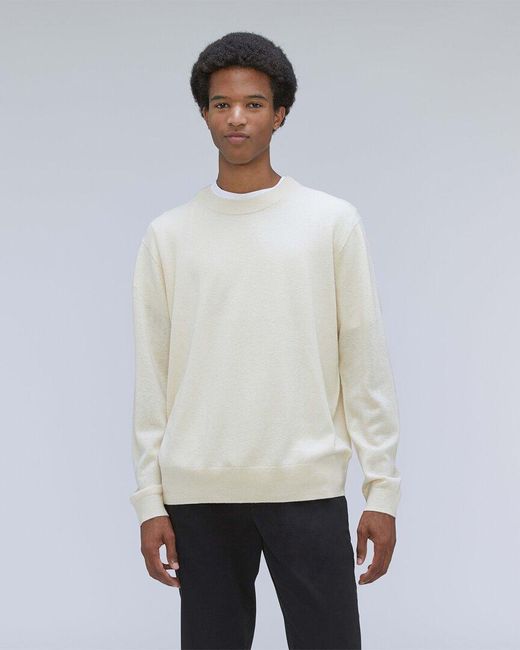 Everlane White The Wool & Yak-blend Crewneck Sweater for men
