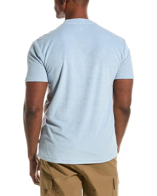 Vintage Blue Summer Towel Terry T-shirt for men