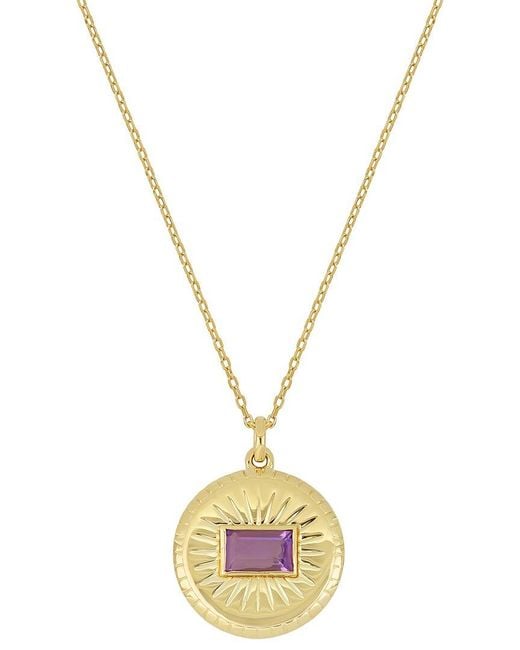 Bony Levy Metallic 14K Color 14K 0.27 Ct. Tw. 1 Amethyst Pendant Necklace