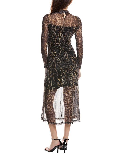 AllSaints Brown Hanna Mesh Dress