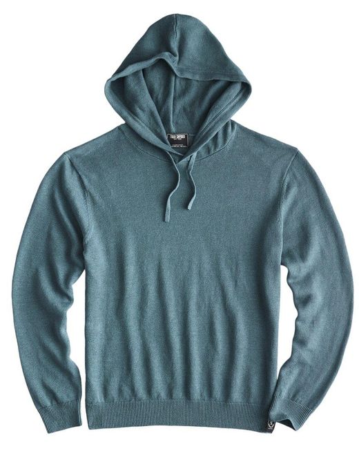 Todd Snyder Blue Linen-blend Hooded Sweatshirt for men