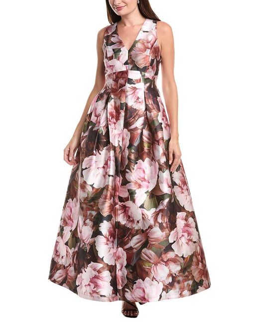 Julia Jordan White Pleated Ball Gown
