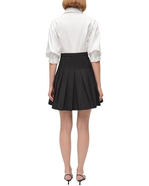 Jonathan Simkhai Black Sinclair Combo Mini Dress