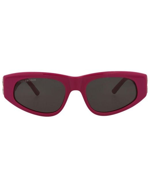 Balenciaga Red Bb0095s 53mm Sunglasses
