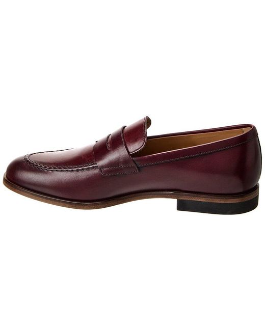 Tod's Red Leather Loafer for men