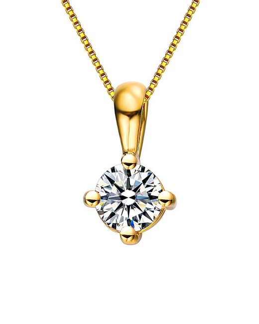 Rachel Glauber Metallic 14k Over Silver Necklace