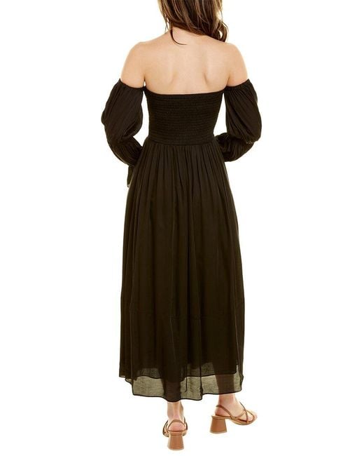 Ash Black Saira Midi Dress