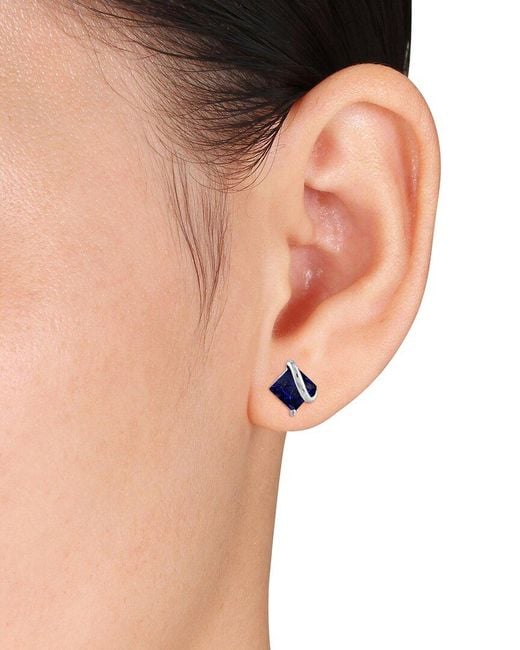 Rina Limor Blue 2.68 Ct. Tw. Lab-Grown Sapphire Stud Earrings