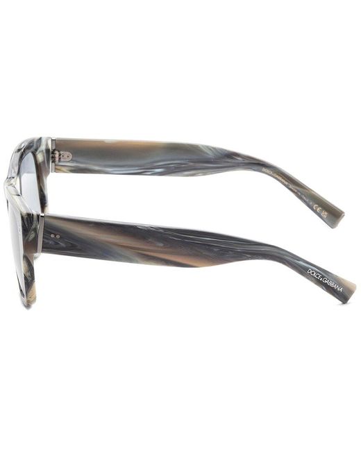 Dolce & Gabbana Gray Dg4338 52mm Sunglasses for men