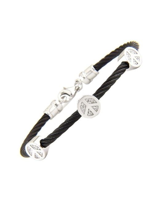 Diamond Select Cuts Metallic 0.05 Ct. Tw. Diamond Bangle