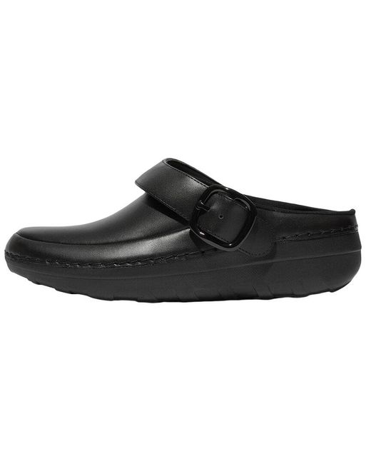 Fitflop Black Gogh Pro Leather Mule