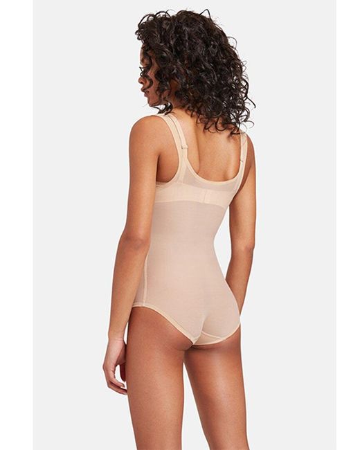 Wolford White Tulle Forming Bodysuit