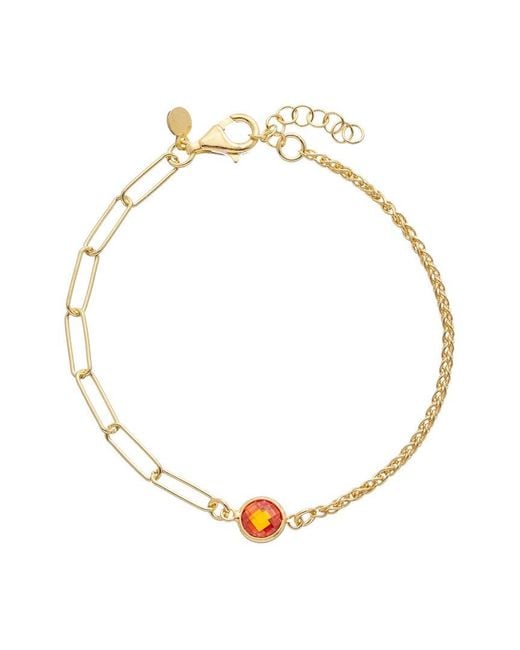 Meshmerise Metallic 18k Over Silver 1.00 Ct. Tw. Citrine Bracelet