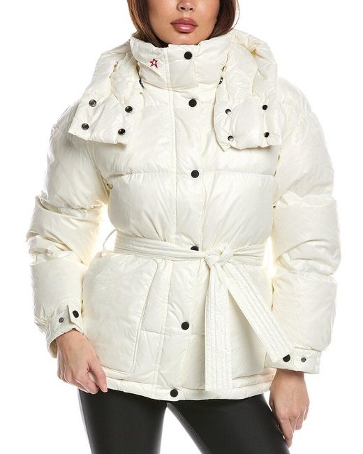 Perfect Moment Natural Maya Quilted Hooded Down Ski Jacket