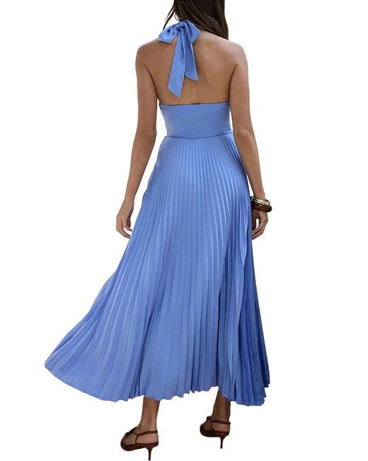 LEON GORI Blue Maxi Dress