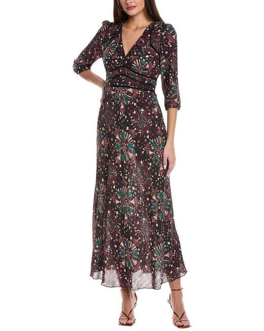 Ba&sh Brown Fazia Maxi Dress