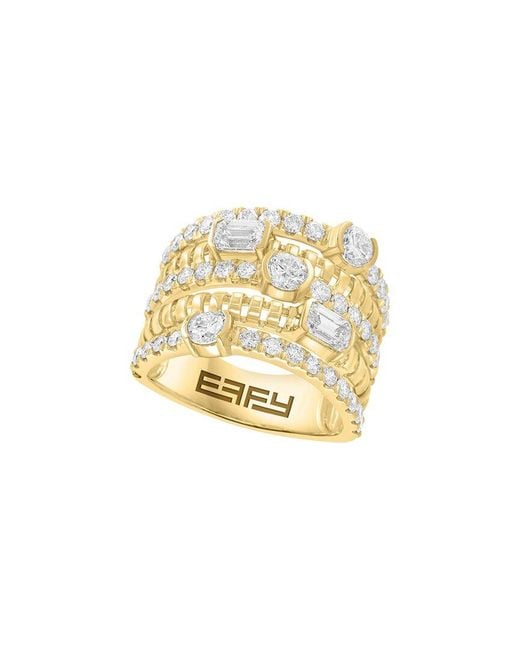 Effy Fine Jewelry Metallic 14K 0.41 Ct. Tw. Lab-Grown Diamond Ring