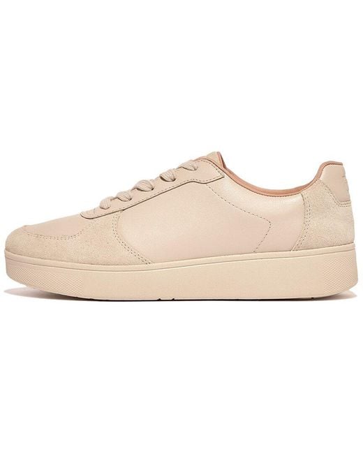 Fitflop Natural Rally Leather & Suede Sneaker