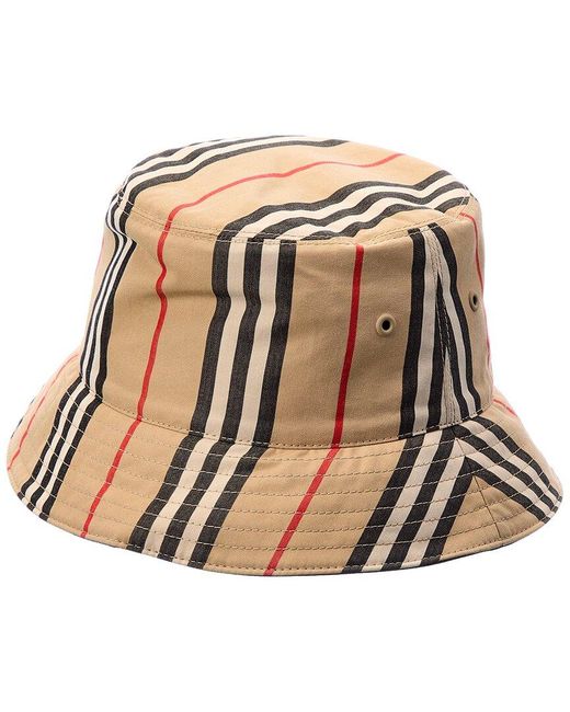 Burberry Natural Icon Stripe Bucket Hat