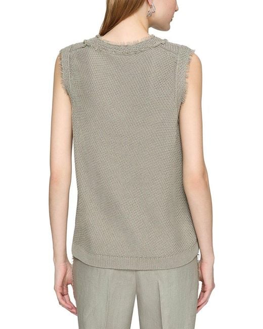 Lafayette 148 New York Gray Plus Sweater